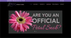 Desktop Screenshot of petalcreations.com